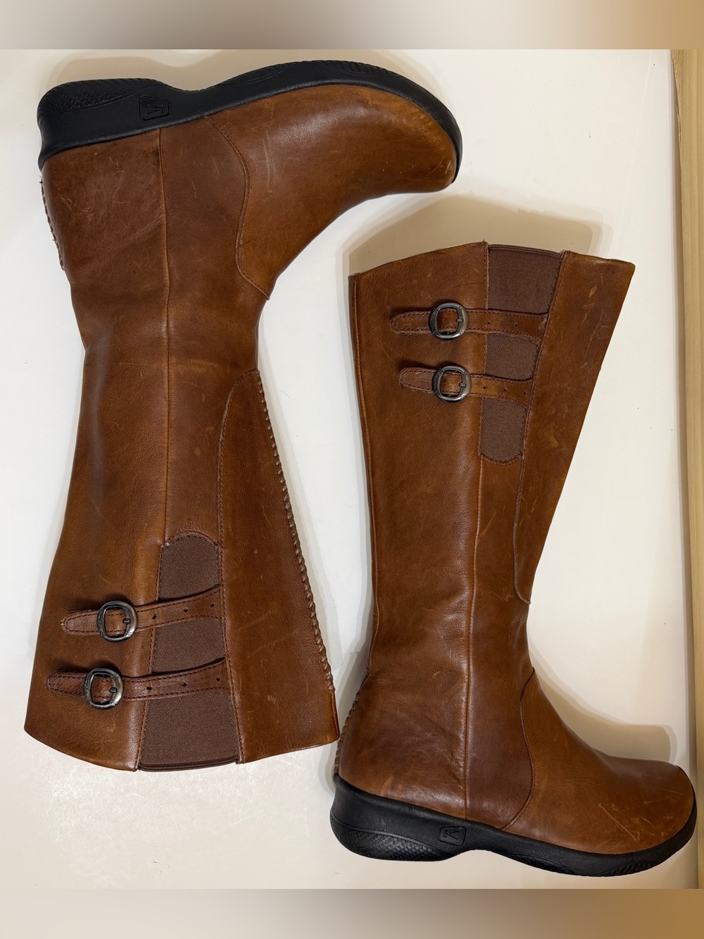 Keen Bern Baby Women’s Sz 9.5 Brown Leather Waterproof Riding Boots 1005482 - Picture 5 of 9